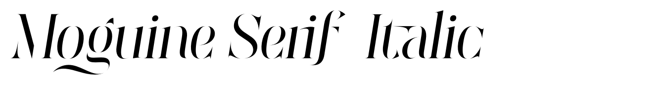 Moguine Serif Italic